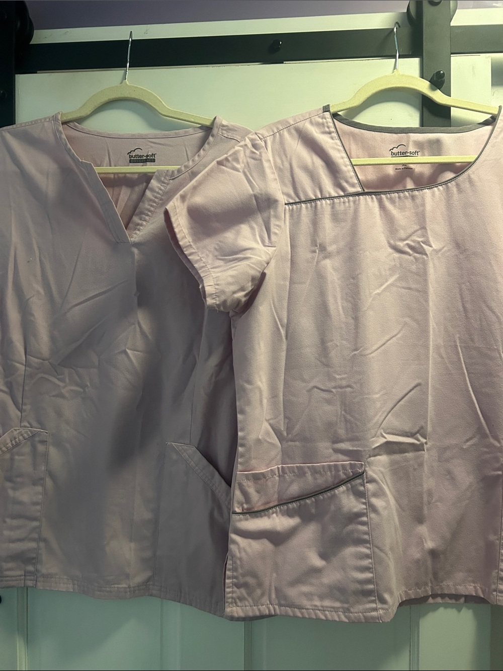 Butter-Soft Light Pink Scrub Set